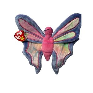 TY Beanie Baby Flitter the Butterfly Plush Toy 1999 Collectible